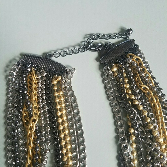 NWOT Lia Sophia Multi Chain Necklace - Picture 2 of 3